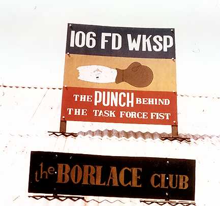 Signage on top of Borlace Club, Nui Dat